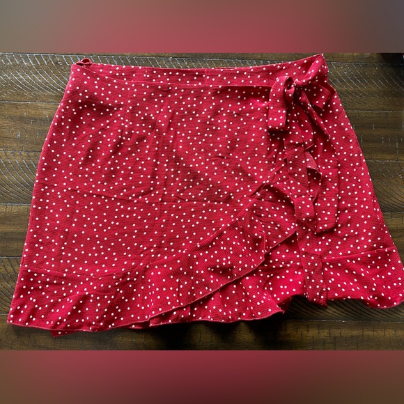 Amazon Skirts Red Mini Skirt Poshmark
